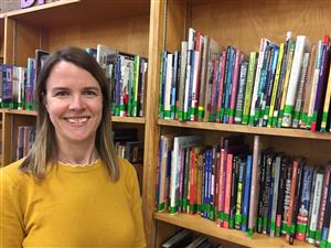 Picture of Mrs. Smith in library